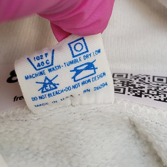 Vintage 80s Champion Hoodie Womens XL 22x24 White NCACC USA - Picture 11 of 16